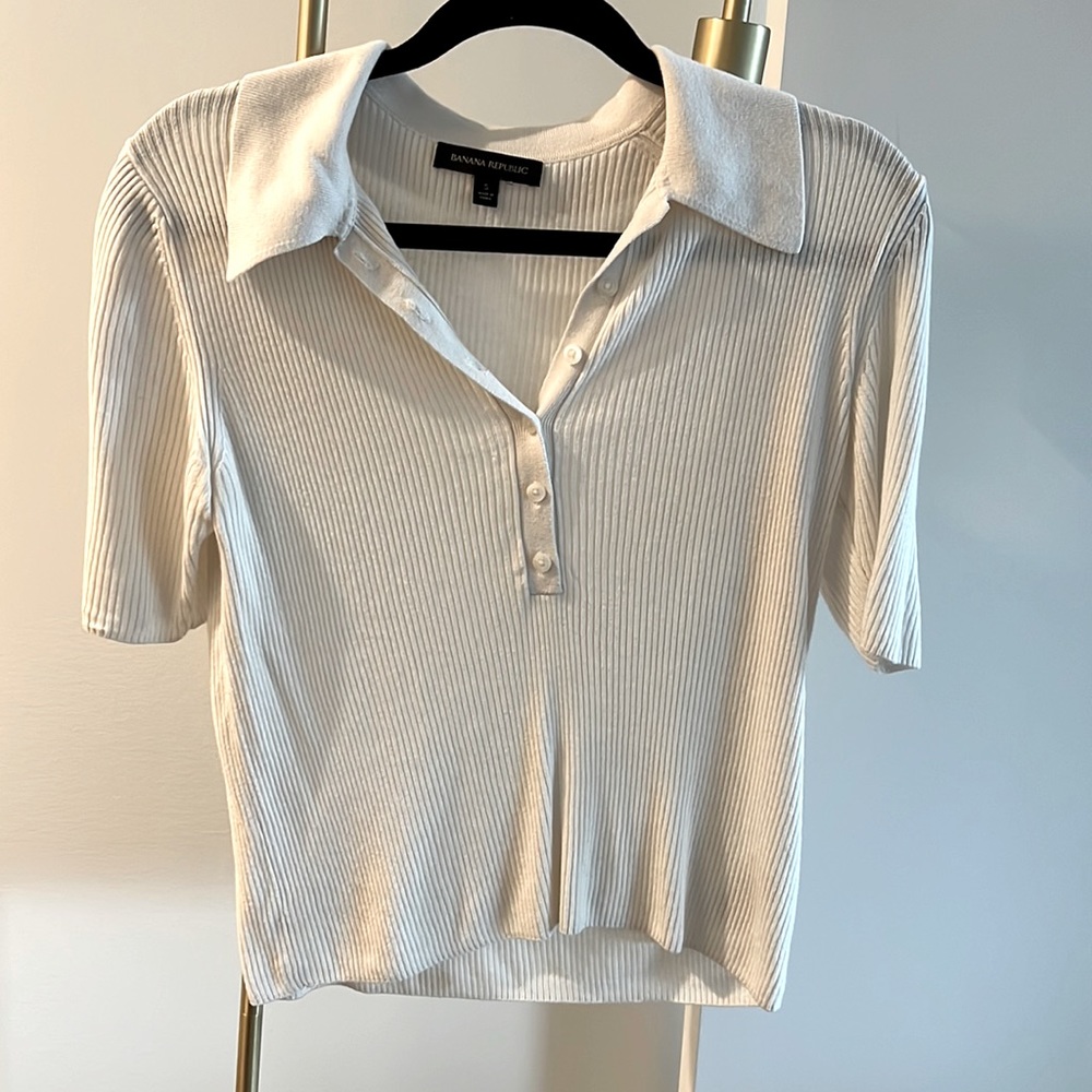 White mix of cashmere Banana republic